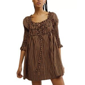 Free People Women's Dress Sz S Star Dip Mini